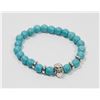 Image 1 : #10-NATURAL BLUE TURQUOISE BEAD BRACELET