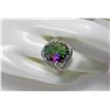 Image 1 : 8)  MYSTIC TOPAZ STATEMENT RING SET WITH