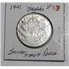 Image 1 : 3)   SILVER 1941 CANADIAN 50 CENT