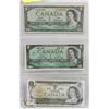 Image 1 : LOT OF 3 CANADA $1 BILLS, 1954, 1967, 1973