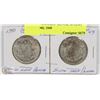 Image 1 : LOT OF 2 CANADA  SILVER 50 CENT COINS 1940, 1949