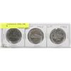 Image 1 : LOT OF 3 CANADA $1 COINS, 1968, 1969, 1984
