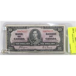 1937 CANADA $10 BILL