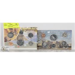 LOT OF 2 CANADA UNCIRCULATED COINS SETS 1973, 1986