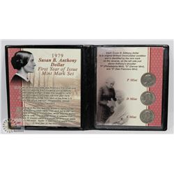 1979 SUSAN B ANTHONY DOLLAR, MINT MARK SET