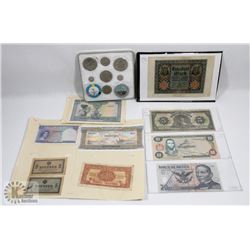 BAG OF ASSORTED CURRENCY OF THE WORLD