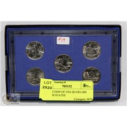 COLLECTION OF USA QUARTERS FROM 50 STATES