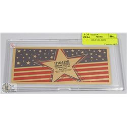 1/10 24K GOLD USA NOTE