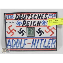 DEUTSCHES REICH ADOLF HITLER STAMP