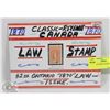 Image 1 : 1870 LAW STAMP CANADA 2 DOLLAR