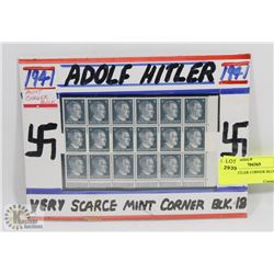 ADOLF HITLER CORNER BLOCK 1941