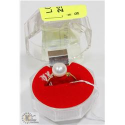 #77-FRESH WATER PEARL WHITE RING