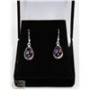 Image 1 : #103-MYSTIC RAINBOW TOPAZ  DANGLE EARRINGS