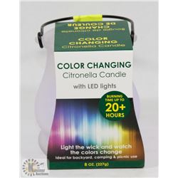 NEW! COLOR CHANGING CITRONELLA CANDLE WITH