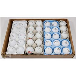 TRAY OF GOLF BALLS