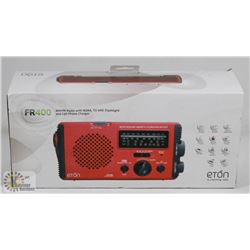 ETON FR 400 AM/FM RADIO WITH NOAA, TV VHG,