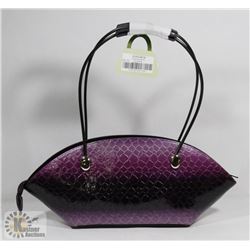 PURPLE SNAKESKIN PURSE