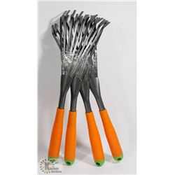 BUNDLE OF 4 HAND RAKES