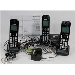 PANASONIC SET OF 3 CORDLESS PHONES