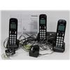 Image 1 : PANASONIC SET OF 3 CORDLESS PHONES