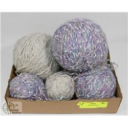 FLAT OF ASSORTED WOOL