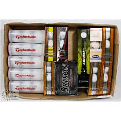 FLAT ASSORTED RECLAIMED GOLF BALLS