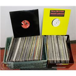 LOT OF 2 BOXES DJ SINGLE RECORDS