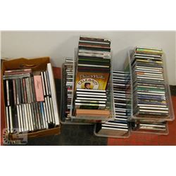 6 BOXES OF ASSORTED CD'S