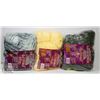 Image 1 : 3 BAGS OF 1LB  ASSORTED COLOR 100%  ACRYLIC YARN