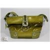 Image 1 : GREEN PRINCESS FLORENCE SNAKE SKIN STYLE PURSE