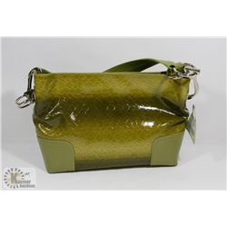 GREEN PRINCESS FLORENCE SNAKE SKIN STYLE PURSE
