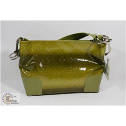 GREEN PRINCESS FLORENCE SNAKE SKIN STYLE PURSE