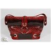 Image 1 : RED PRINCESS FLORENCE SNAKE SKIN STYLE PURSE