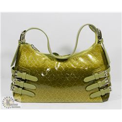 GREEN PRINCESS FLORENCE SNAKE SKIN STYLE PURSE
