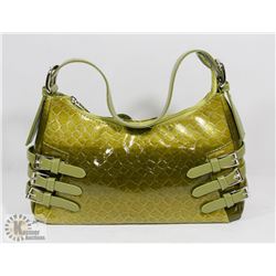 GREEN PRINCESS FLORENCE SNAKE SKIN STYLE PURSE