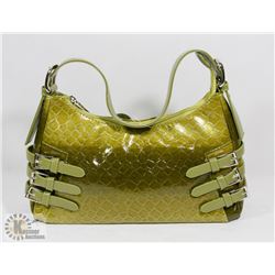 GREEN PRINCESS FLORENCE SNAKE SKIN STYLE PURSE