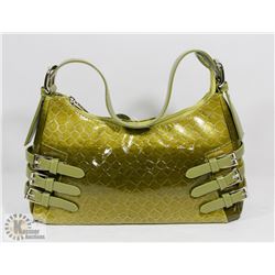 GREEN PRINCESS FLORENCE SNAKE SKIN STYLE PURSE