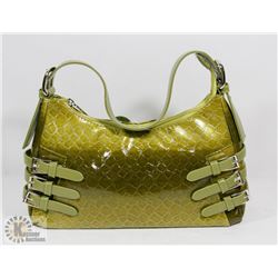 GREEN PRINCESS FLORENCE SNAKE SKIN STYLE PURSE