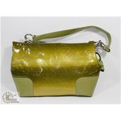 GREEN PRINCESS FLORENCE SNAKE SKIN STYLE PURSE