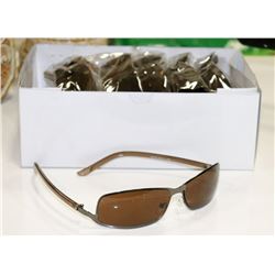 BOX OF BROWN DESIGNER SUNGLASSES