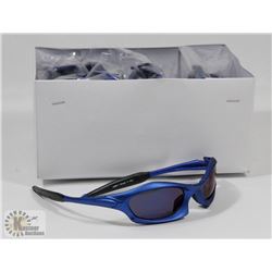 CASE OF DESIGNER BLUE FRAME SUNGLASSES