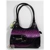 Image 1 : PURPLE PRINCESS FLORENCE SNAKE SKIN STYLE PURSE