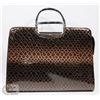 Image 1 : BROWN PRINCESS FLORENCE SNAKE SKIN STYLE PURSE