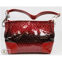 RED PRINCESS FLORENCE SNAKE SKIN STYLE PURSE