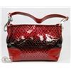 Image 1 : RED PRINCESS FLORENCE SNAKE SKIN STYLE PURSE