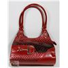 Image 1 : RED PRINCESS FLORENCE SNAKE SKIN STYLE PURSE