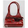 Image 1 : RED PRINCESS FLORENCE SNAKE SKIN STYLE PURSE