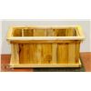 Image 1 : 27"X11"X12" STAINED PINE PLANTER