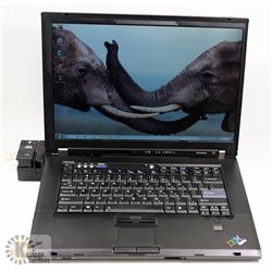 LENOVO T SERIES WIN 7 PRO LAPTOP WITH AC ADAPTOR