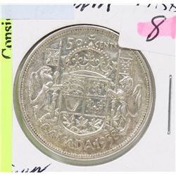 1958 CANADA SILVER HALF DOLLAR